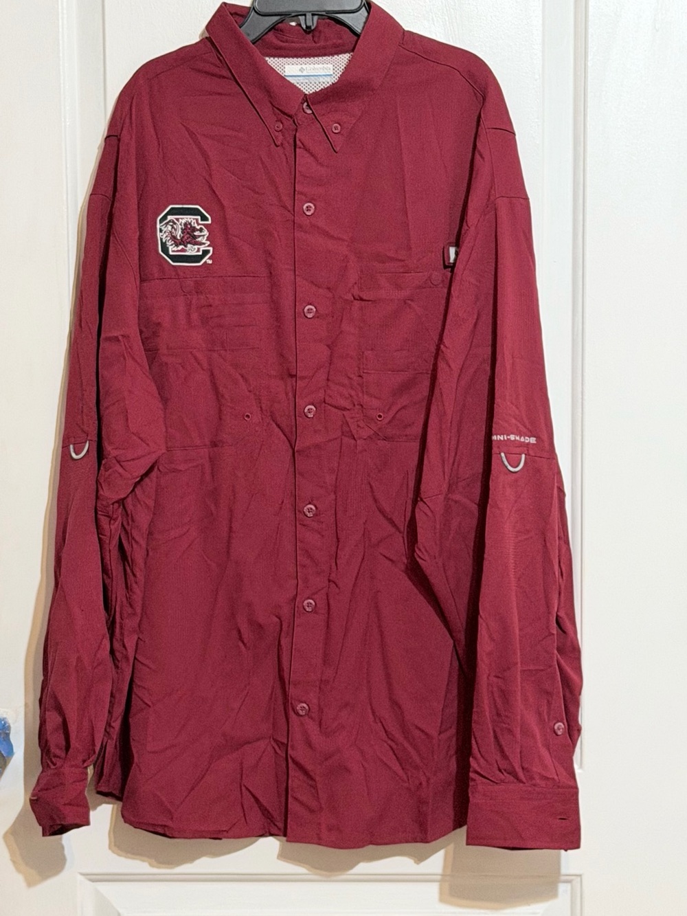 University of South Carolina Garnet Button-Up Shirt Gamecock Columbia